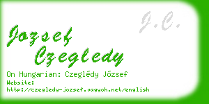 jozsef czegledy business card