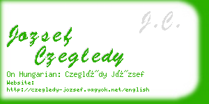 jozsef czegledy business card